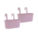 Übertopf Pink aus Metall 2er Set