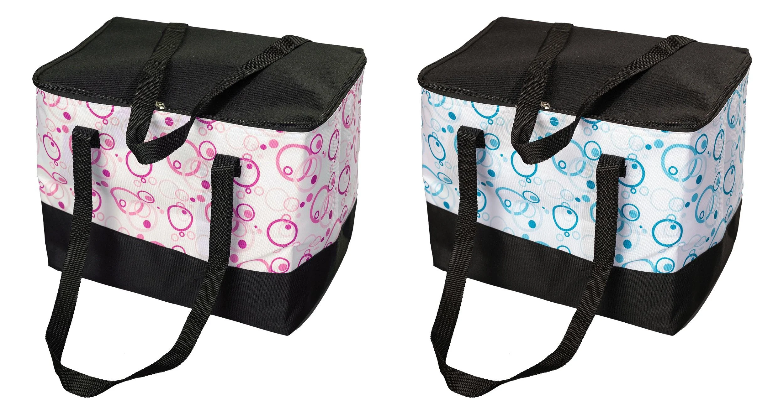 Kühltasche "Kreise pink"