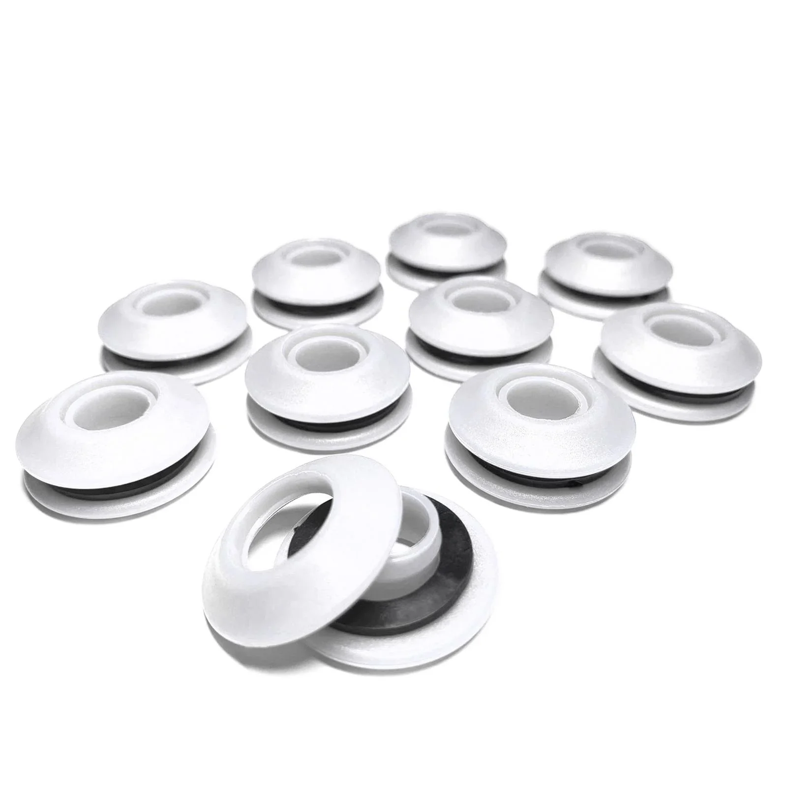 Planenösen 10er Set, Farbe weiß