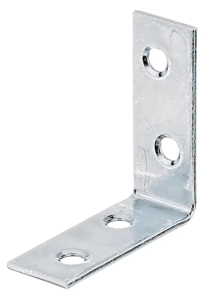 Stuhlwinkel, verzinkt, 40 x 40 mm, Breite 16 mm, 12 Stück