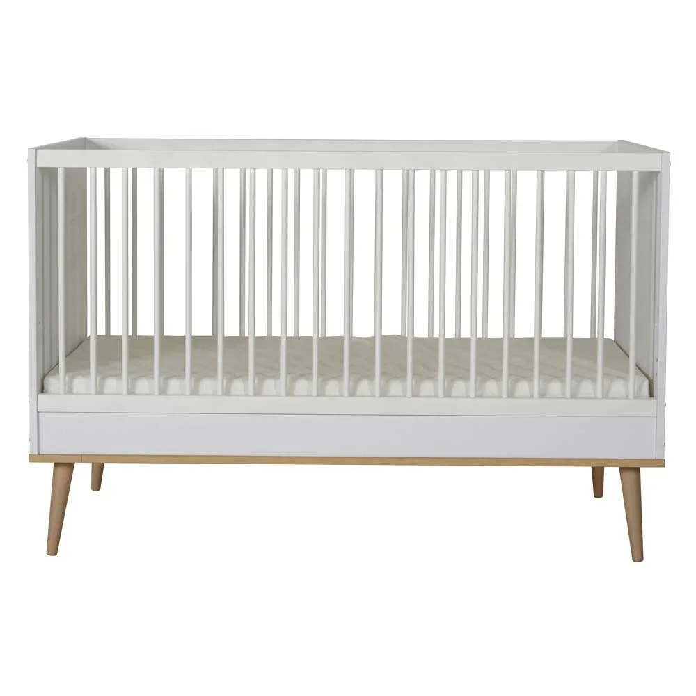 Quax Flow Babybett umbaubar weiss 70 x 140