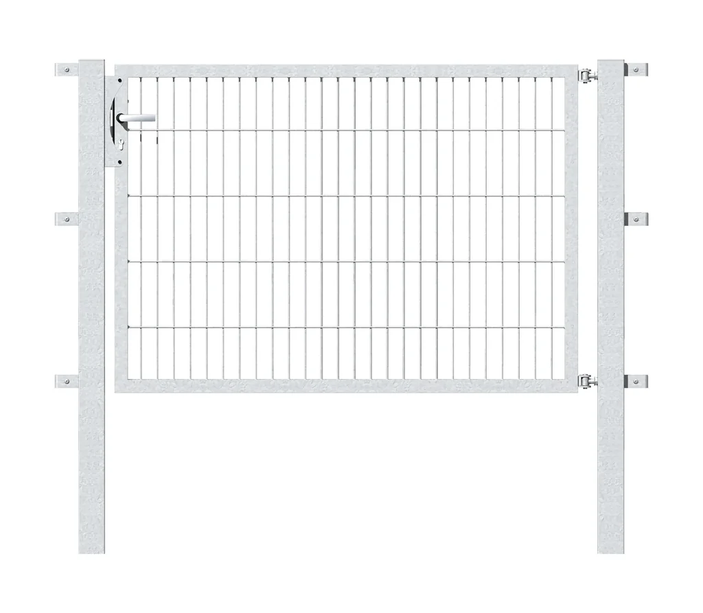 Einzeltor Flexo mit Zubehör, feuerverzinkt/ Breite 150 cm, Höhe 120 cm