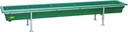 Futtertrog, aus Kunststoff, mit höhenverstellbarem Gestell, 2 m