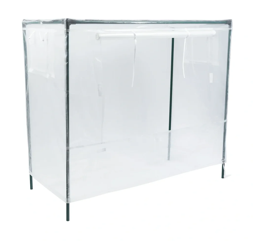 Hochbeetabdeckung eckig M, 118 x 55 x 105 cm, Anbauhöhe 80-90 cm