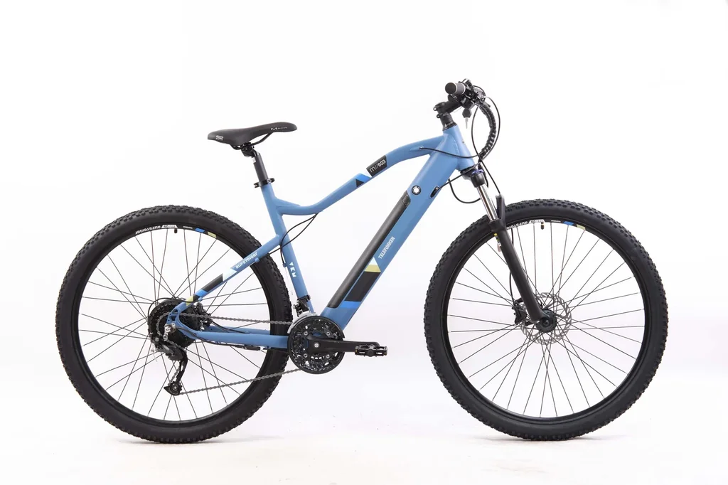 Unisex Alu MTB E-Bike, 27,5 Zoll, 27-Gang Kettenschaltung, blau, Aufsteiger M923 Hardtail