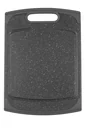 Schneidebrett mit Saftrinne, in Granitoptik, Schwarz, 250 x 140 mm
