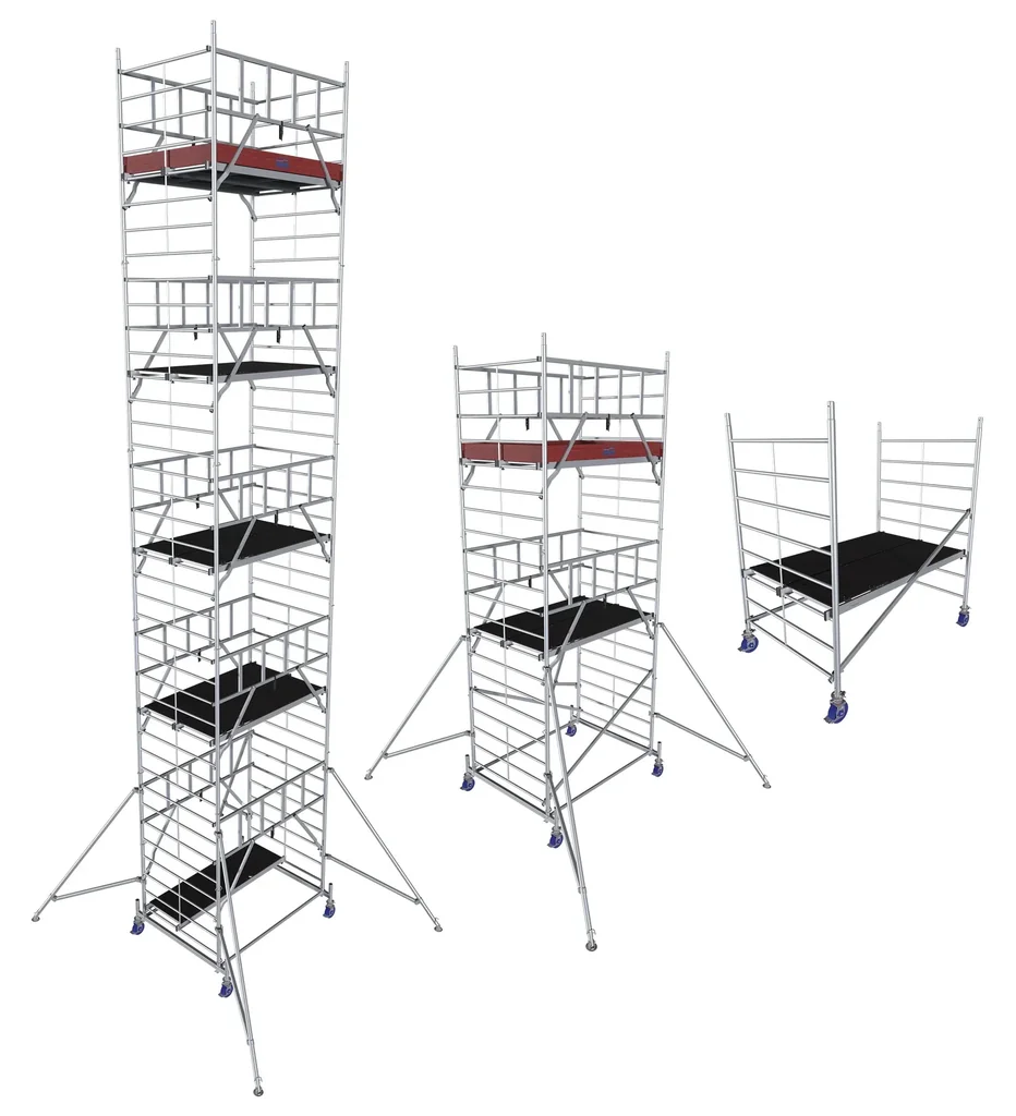 MONTO ProTec XXL Alu-Fahrgerüst Breitaufbau, Arbeitshöhe ca. 2,90 m