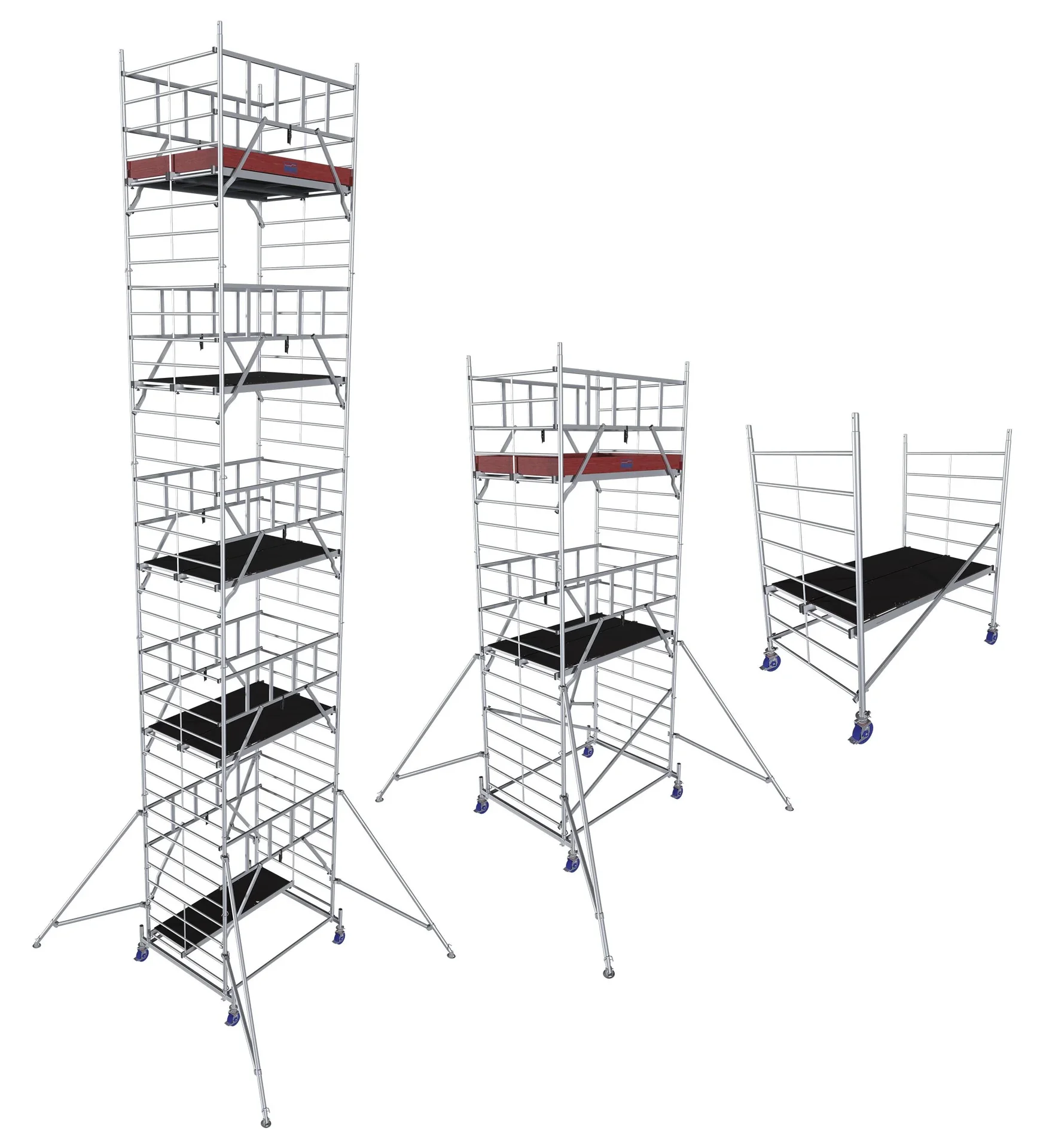 MONTO ProTec XXL Alu-Fahrgerüst Breitaufbau, Arbeitshöhe ca. 2,90 m
