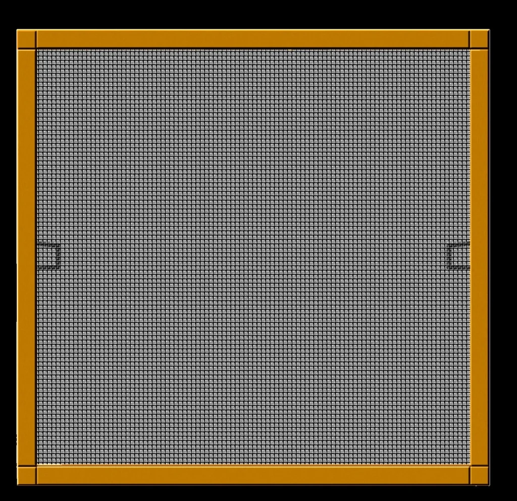 Insektenschutzfenster PLUS mit Alurahmen, Farbe braun, 130 x 150 cm