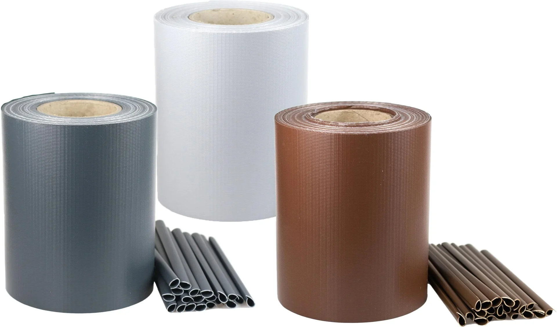 Sichtschutzstreifen 19 cm x 35 m hellgrau