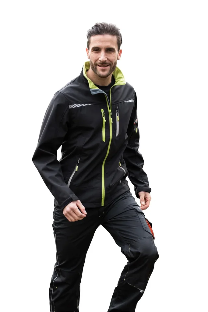 Softshelljacke, Farbe schwarz, Gr.3XL