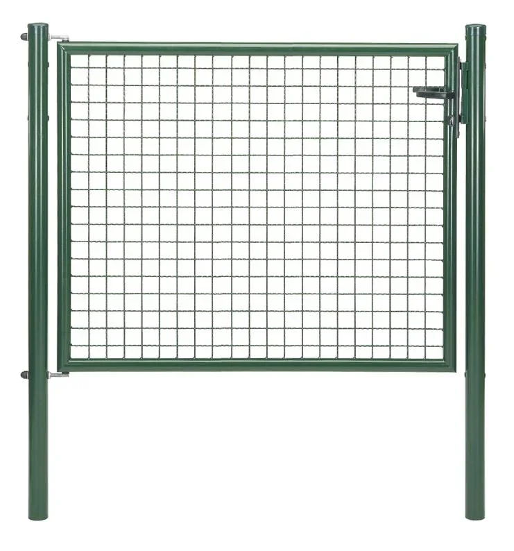 Wellengitter-Einzeltor , grün, Breite 125 cm, Höhe 100 cm