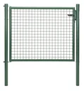 Wellengitter-Einzeltor , grün, Breite 125 cm, Höhe 100 cm