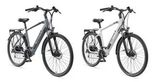 Herren Alu Trekking E-Bike, 28 Zoll, Rahmenhöhe 50 cm, 24-Gang Kettenschaltung, kreide, XC941 Expedition