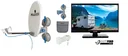 Pro TV Camping Set mit Tragetasche, 19 Zoll LED-TV