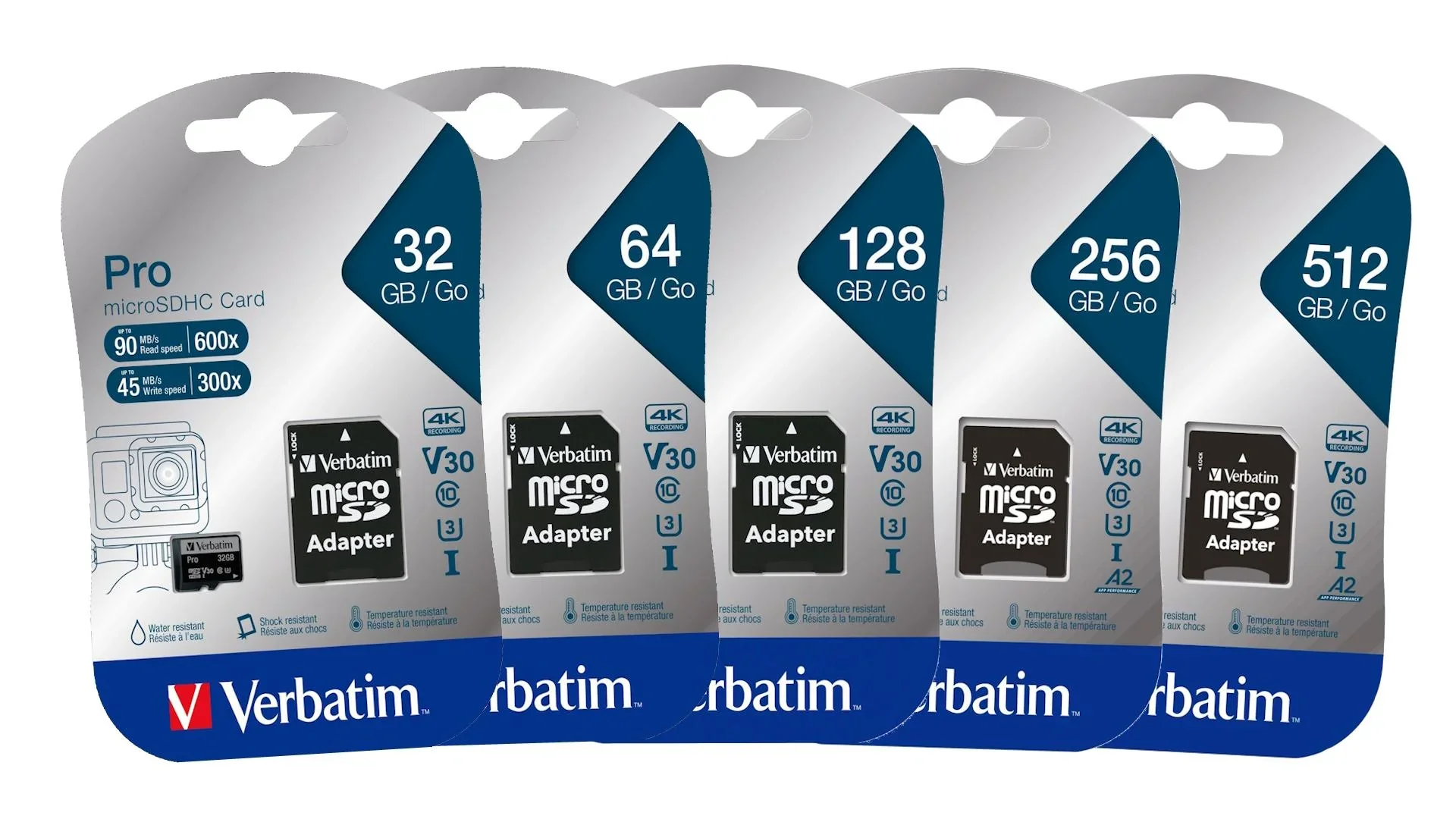 64 GB microSDXC Speicherkarte mit SD Karten-Adapter, U3, UHS-I