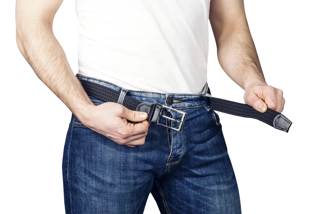 Stretchgürtel für Herren, superelastisch 3cm breit, Farbe schwarz