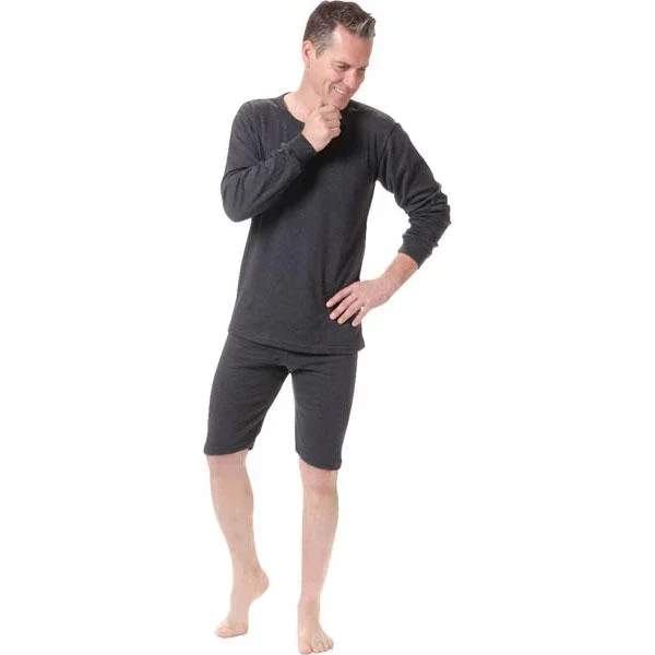 Unterhose, knielang, ohne Eingriff, anthrazit, Gr. 6