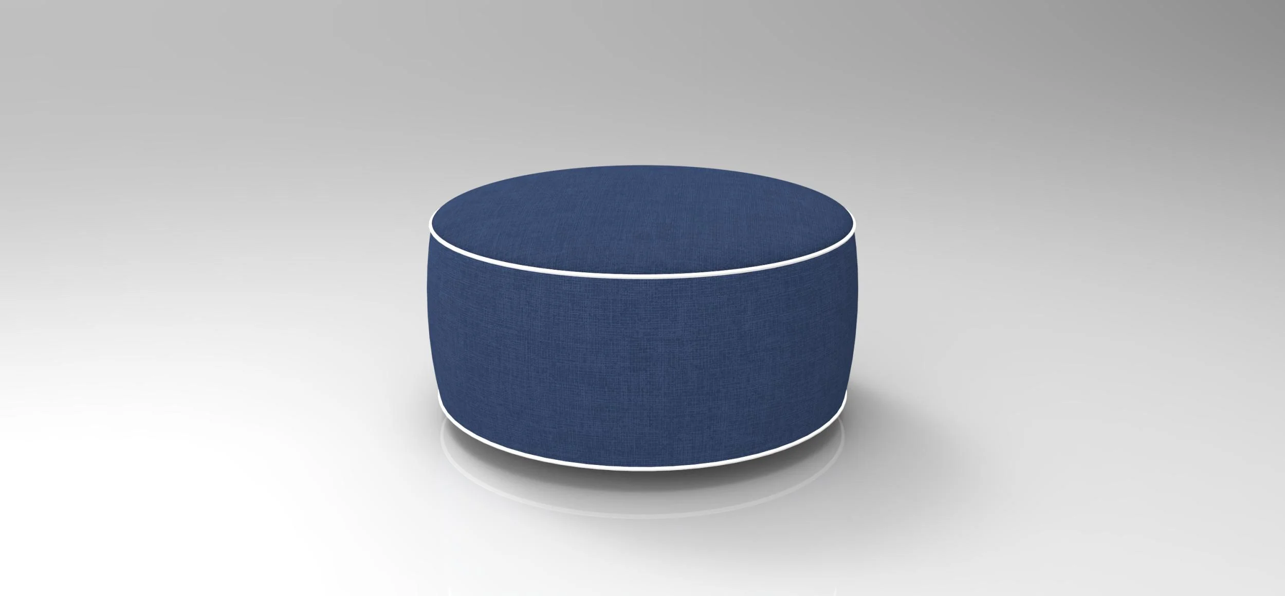 Aufblasbarer Lounge-Sitzhocker in Blau