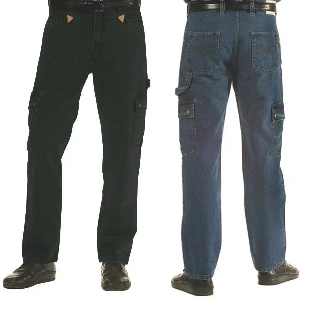 Workerjeans mit Zunftecken, Farbe schwarz, Gr.30