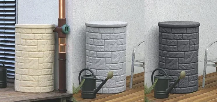 Regenspeicher ARCADO 230 l, Farbe black granit, bepflanzbar