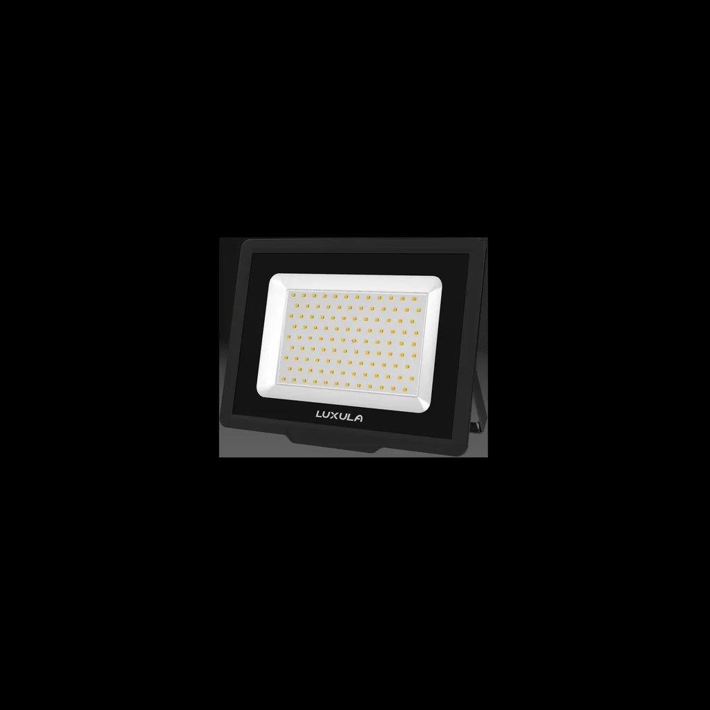 LED-Fluter in schwarz bietet 100 W, 4000 K (neutralweiß), 10000 lm & IP65 Schutz