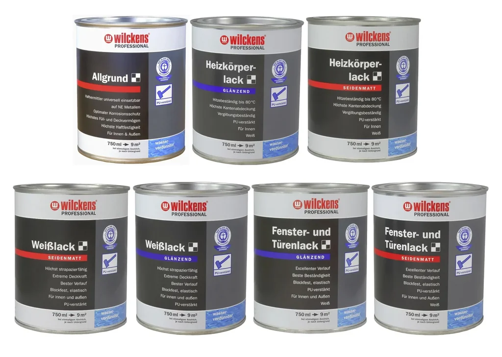 Professional Fenster- und Türenlack glänzend Weiß 750 ml