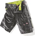 Arbeitsshort ULTRA schwarz-lime, Gr. 58