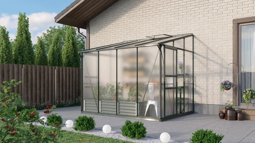 Gewächshaus Osiris 6500 ESG/HKP, Farbe alu