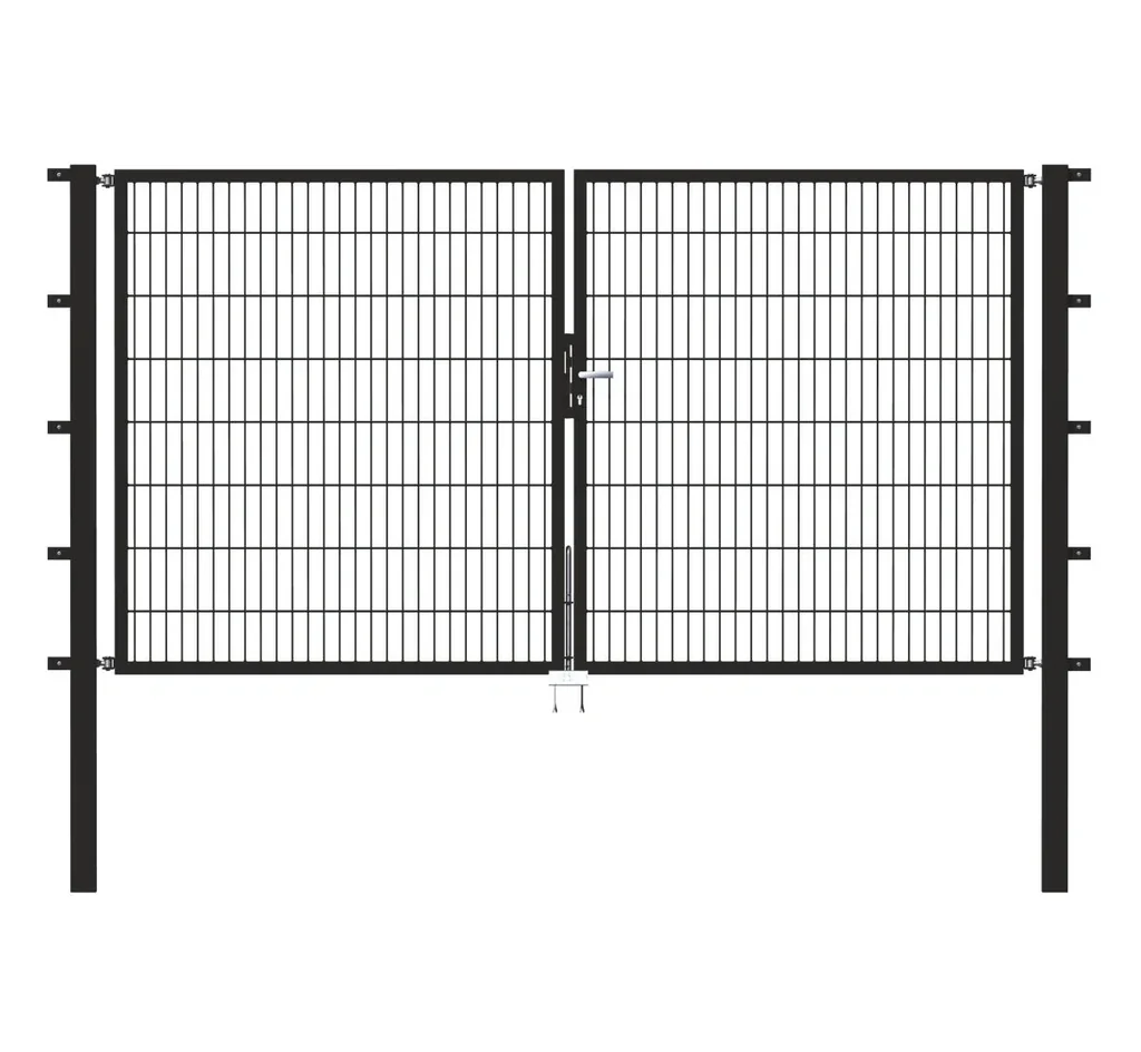 Doppeltor Flexo mit Zubehör, anthrazit, Breite 400 cm, Höhe 160 cm, PF: 8 x 8 cm