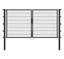 Doppeltor Flexo mit Zubehör, anthrazit, Breite 400 cm, Höhe 80 cm, PF: 8 x 8 cm