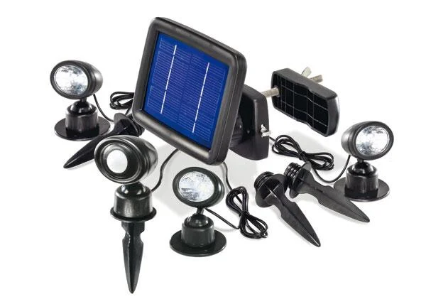 Solarspot Trio PIR mit Bewegungsmelder 90°/ 6 m, Leuchtdauer bei Bewegung ca. 30 Sek.