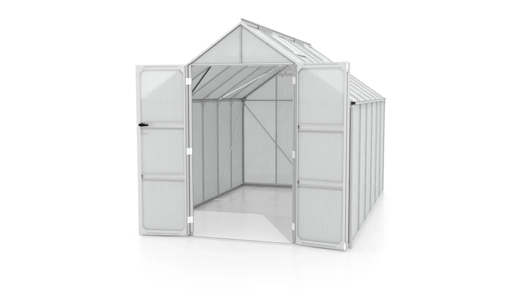 Gewächshaus Domus 9900 HKP 6 mm, Farbe alu