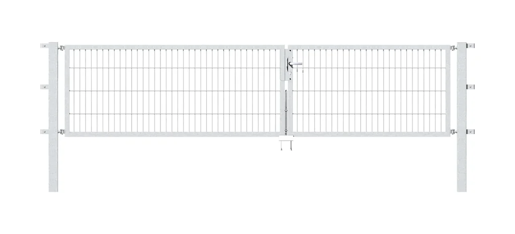 Doppeltor Flexo mit Zubehör, feuerverzinkt, Breite 350 cm, Höhe 80 cm, PF: 80x80 cm
