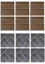 Gartenplatten, Holzdielen-Optik, 30 x 30 cm, 6er-Set