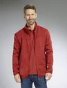 Strickjacke mit Reißverschluss, Farbe rot/melange, Gr.L