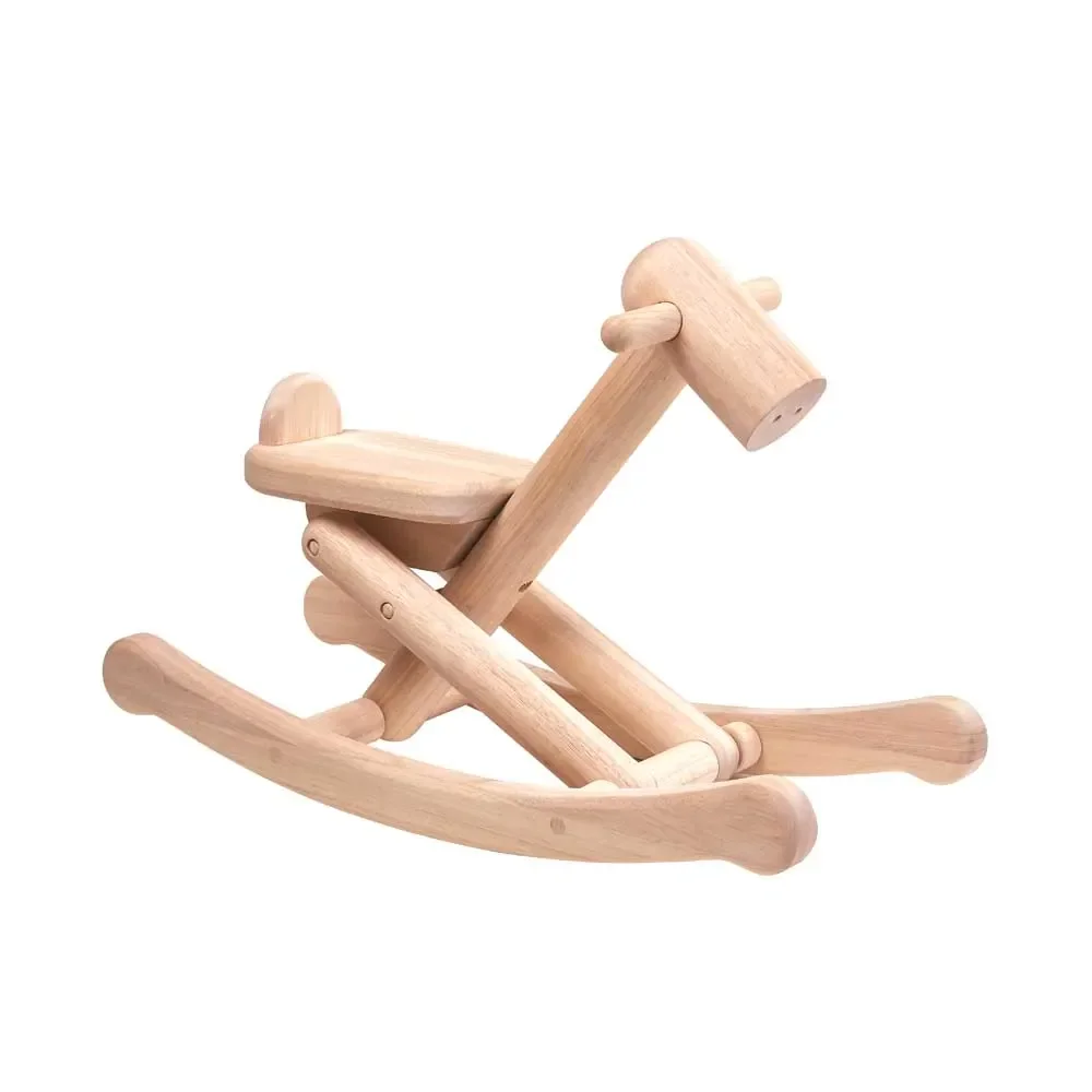 Plan Toys Schaukelpferd klappbar Holz natur