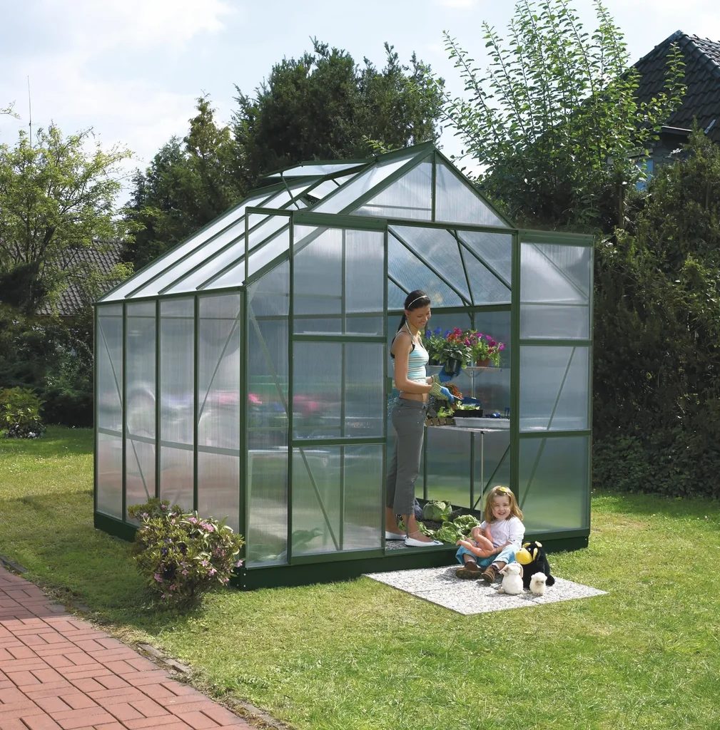 Gewächshaus Mars 11500 HKP 6 mm, Farbe smaragd