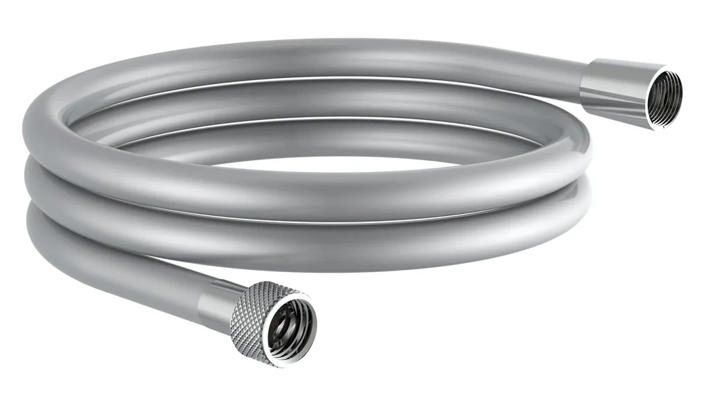 Brauseschlauch "HOGAFLEX K-5", Kunststoff, Silberfarben, 150 cm