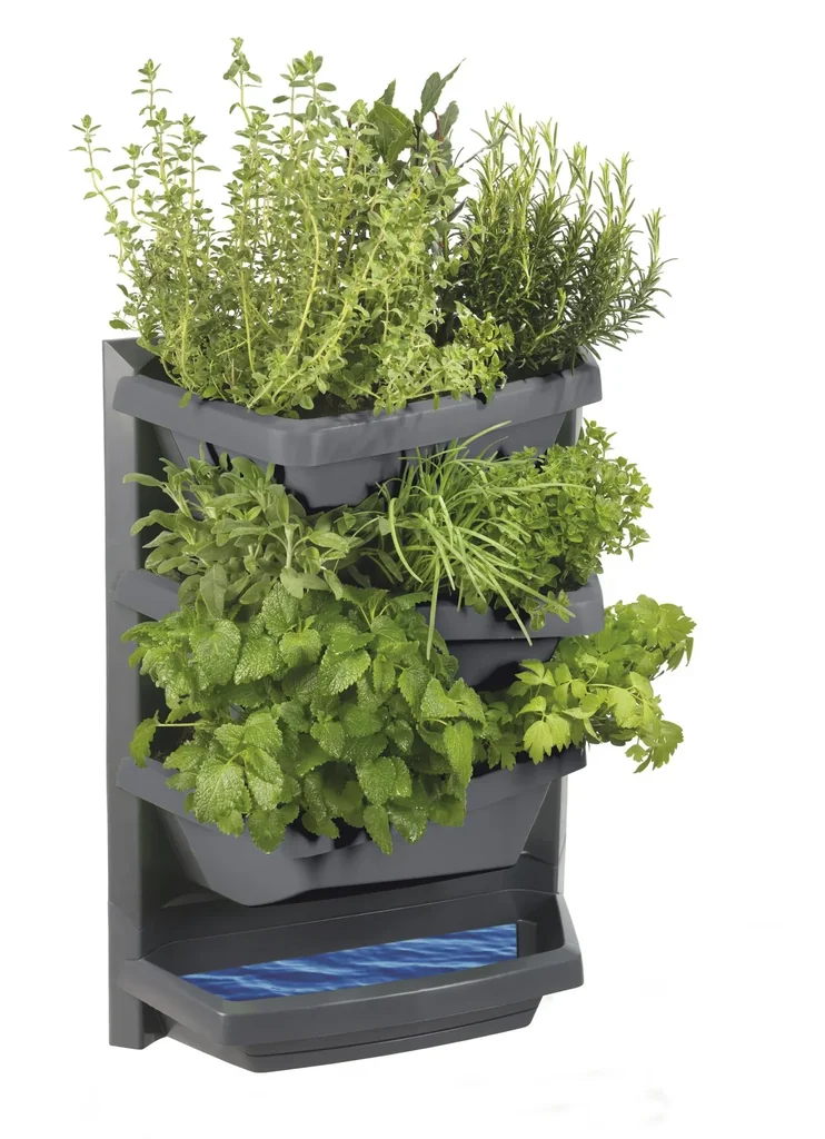 Pflanzsystem Aufbauelement "Vertical Garden", Farbe titan