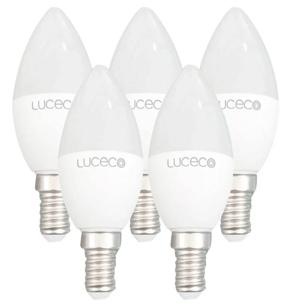 5er Set LED Kerze, E14, 5 Watt, 470 Lumen, 2700 K