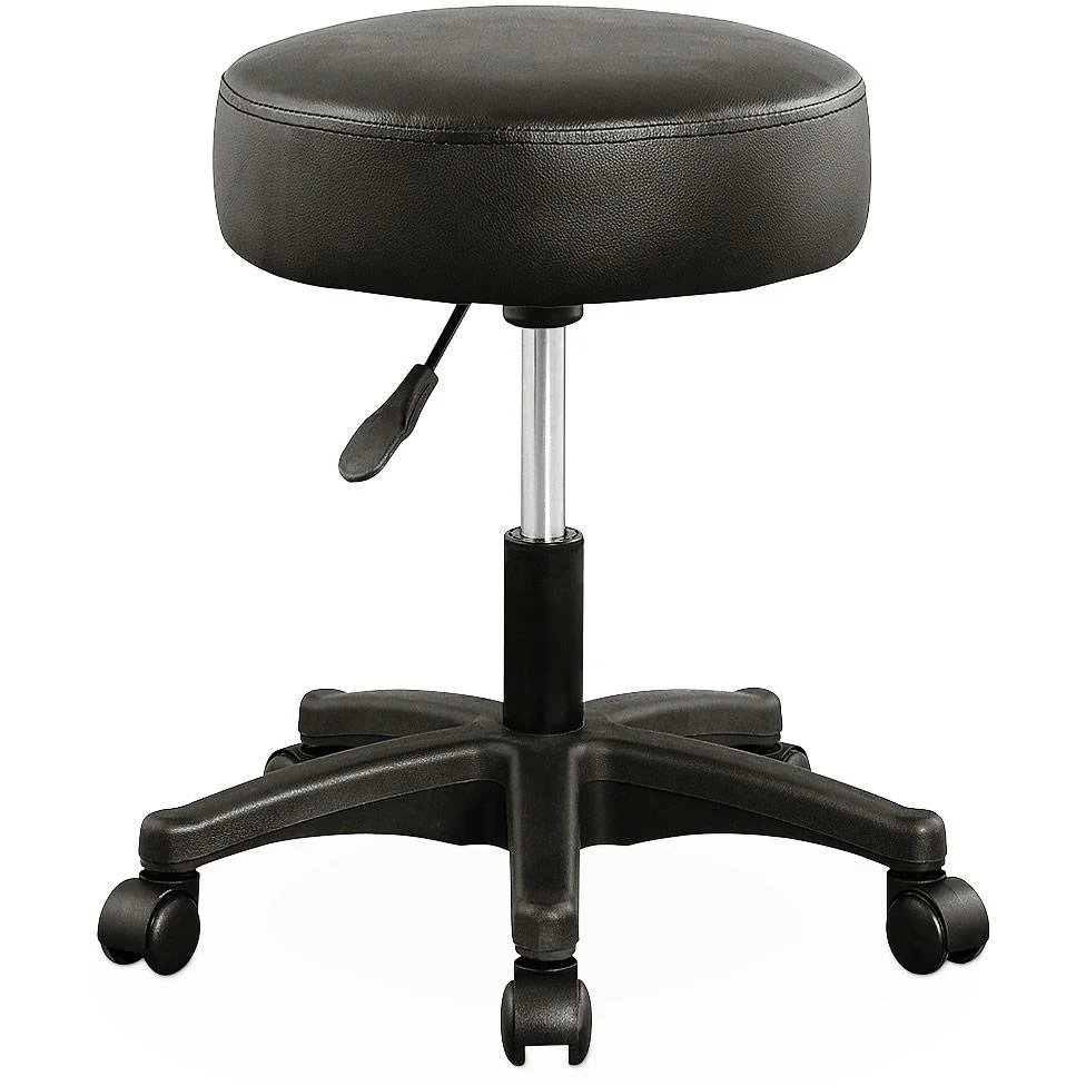 Tabouret / Bürohocker - drehbar und verstellbar - Schwarz