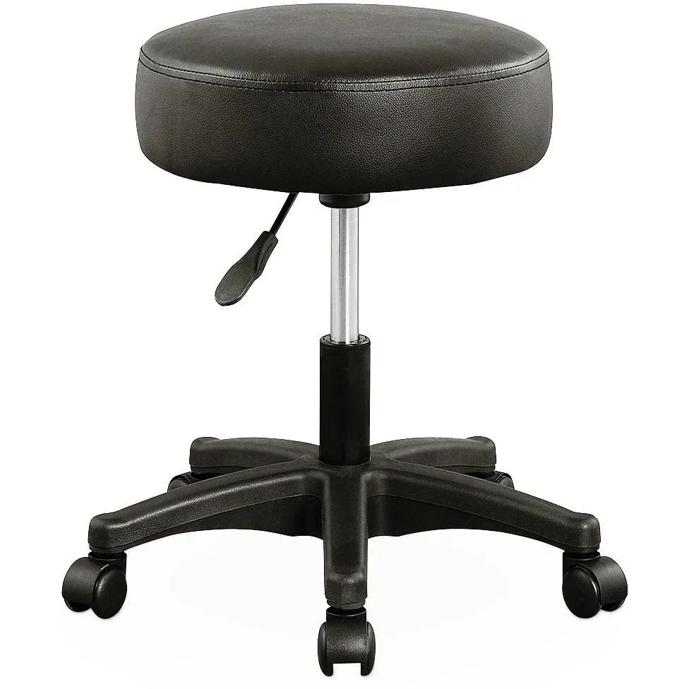 Tabouret / Bürohocker - drehbar und verstellbar - Schwarz