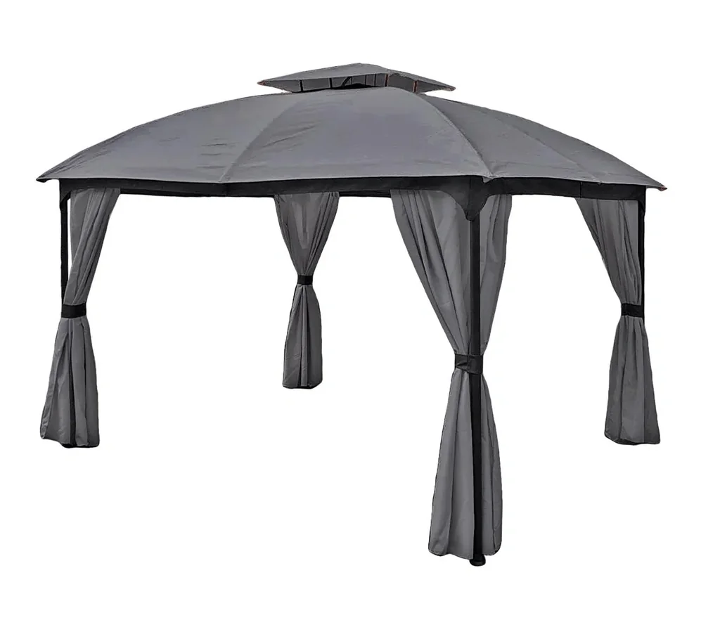 Pavillon KAMA, anthrazit, Stahl / Polyester