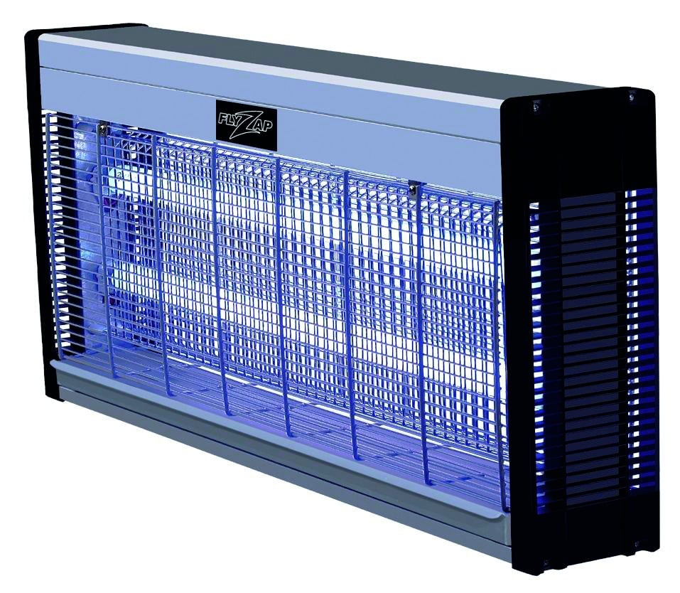Gen 3 PlusZap LED UV Insektenvernichter für den Innenbereich, elektrischer Fliegenfänger mit 3000V Hochspannungsgitter, UV Fliegenvernichter mit herausnehmbarer Schale, für große Innenbereiche bis zu 80 m²