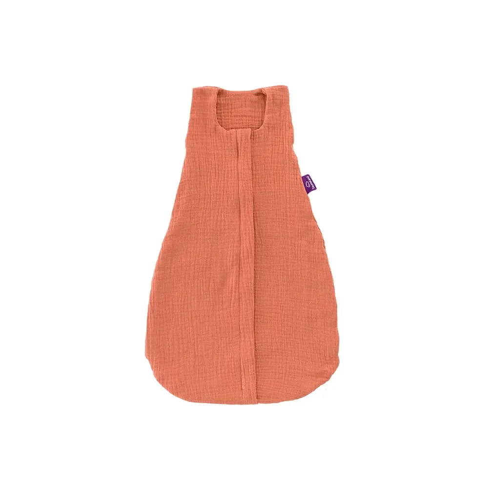 Träumeland Liebmich Sommerschlafsack baby, Schlummersack - Baumwollmusselin aprikose, Grösse: 60