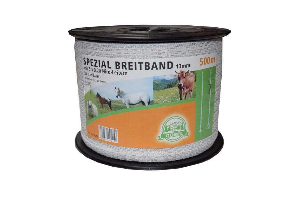 Spezial-Breitband 13mm 500m 6x0,20 Niro weiß