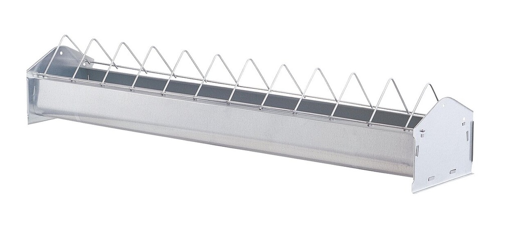 Metall Futtertrog 50cm für Hühner