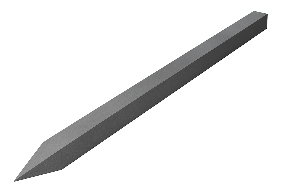 Recycling-Pfähle Vierkant m.Spitze 7x7x225 cm