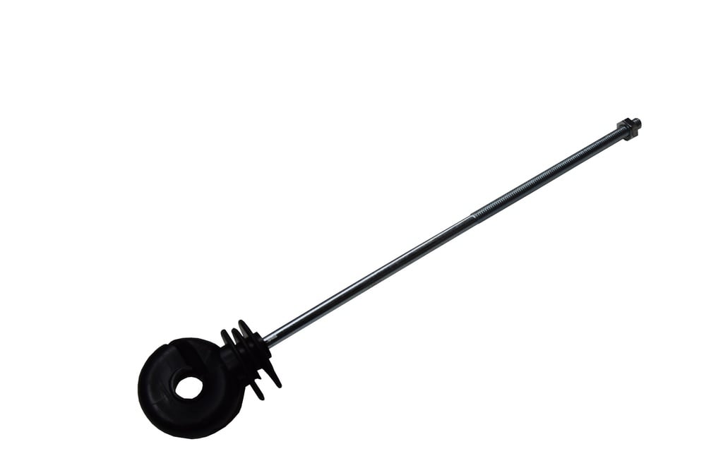 Ring-Isolatoren schwarz, M6-Gw.x 22cm 25er Btl.